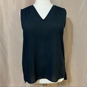 14th & Union 1X Black Sleeveless Blouse